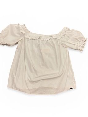 Vineyard Vines Target Off Shoulder Peasant Top White Puff Sleeve Size Small